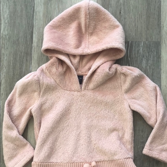 Gap Desert Rose Fleece Hoodie Dress - Picture 2 of 5